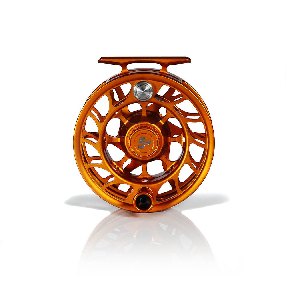 Hatch Outdoors Limited Edition Iconic Fly Reel Campfire Orange 5 Plus in Campfire Orange